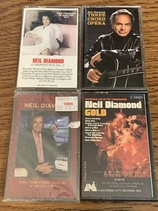 LOT OF 4 NEIL DIAMOND Cassettes: NEW Christmas Album, Gold, Three Cord Opera…. - Picture 1 of 2