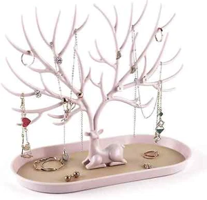 Antlers Jewelry Display Stand,Tree Tower Rack Hanging Organizer for Ring Earring - Picture 1 of 7
