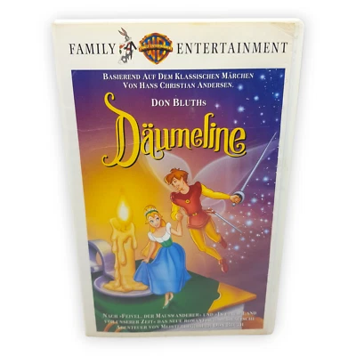 Däumeline VHS Video Kassette Warner Bros Don Bluth Hans Christian Andersen Film - Bild 1 von 4
