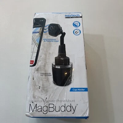 Soporte para taza de coche Naztech MagBuddy Elite para teléfonos celulares/dispositivos + Más Foto 1 de 4