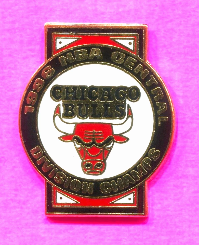 1996 CHICAGO BULLS CENTRAL DIVISION CHAMPS PIN - Image 1 of 1