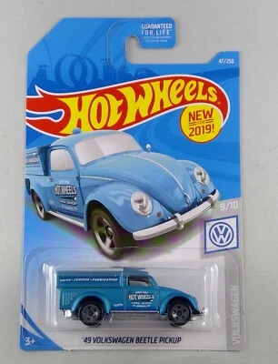Mattel Hot Wheels Volkswagen '49 Beetle Pickup Blue 9/10 47/250 MISB - Image 1 of 2