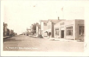 RPPC Belgrade Minnesota Street Scene Business District 1917 - Picture 1 of 2