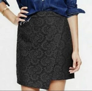 Madewell Women's Size 4 Black Lace Overlay Skirt LKNW - Picture 1 of 7