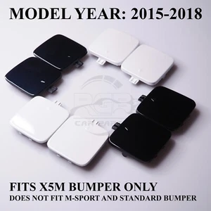 Cubierta de gancho parachoques trasero para BMW X5M F85 2015-2018 elige color/lado - Imagen 1 de 34