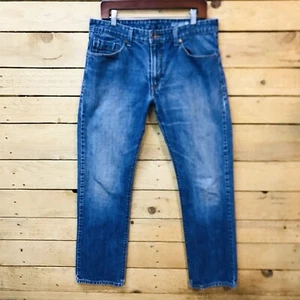 Jeans Levi's Silvertab Vintage Y2K Talla 34x32 Calce Ajustado Denim Oscuro Solapa Bolsillo - Imagen 1 de 13