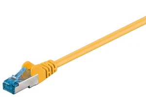 3 câbles réseau CAT 6a S/FTP ; CAT 6a-1500 S/FTP PIMF JAUNE 15m - Photo 1/1
