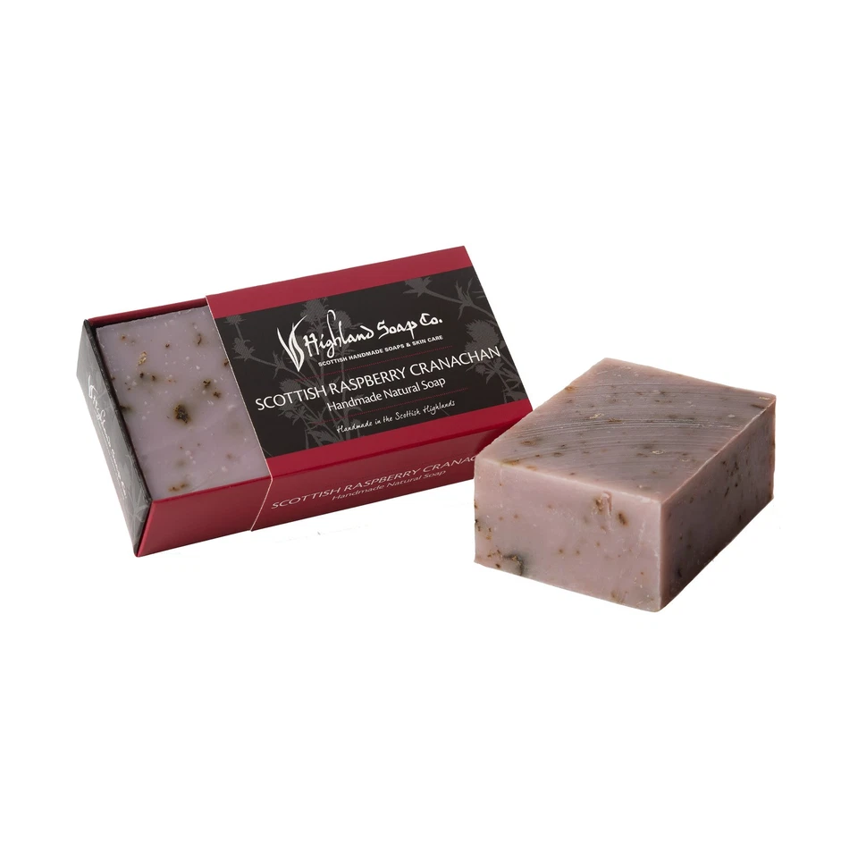 Highland Soap Handmade Raspberry Cranachan Soap 190g - Image 1 of 1