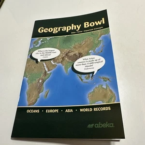 Abeka 6th Grade History 6 Geography Bowl Student Text Activity Book Homeschool - Picture 1 of 8
