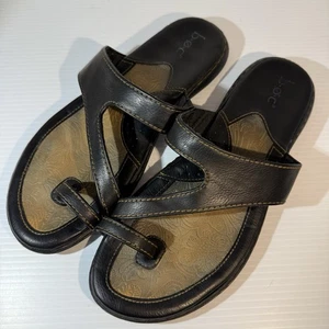 B.O.C Laurina Damen-Sandalen schwarz Zehenring Größe 9 M Slipper Riemen-Flip-Flops - Bild 1 von 11