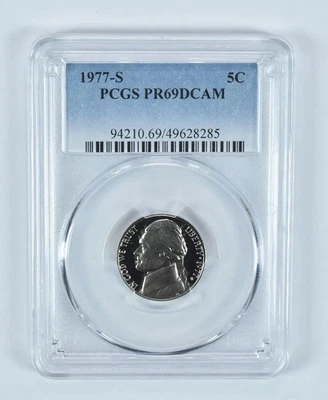 1977-S Jefferson Nickel PR69 DCAM PCGS Blue Label *7029 - Image 1 of 4