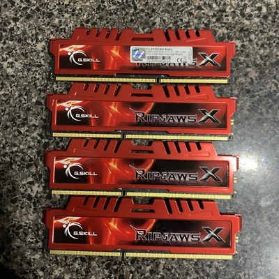 G. SKILL RIPJAWS X 16GB DDR3-1866MHz PC3-14900 RAM F3-14900CL10D-16GBXL DDR3 PC3 - Image 1 of 3