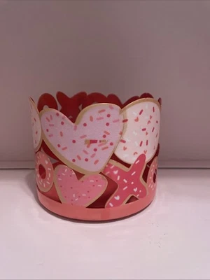 Kohls 3-Wick Metal Candle Holder Valentines XOXO Sweet Design New Foto 1 de 4