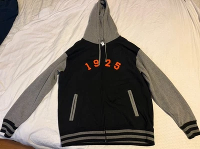 DUNN-EDWARDS PAINTS Lettermen Jacket Size XL Full Zipper Hoodie Pockets Logo - Image 1 of 4