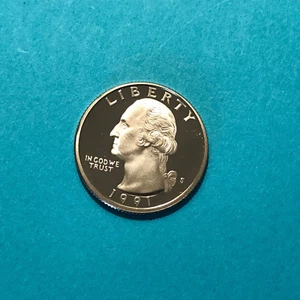 1991 S Washington Proof Quarter FREE SHIP - Picture 1 of 2