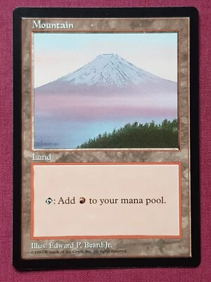 Magic The Gathering APAC ASIA PACIFIC LAND PROGRAM MOUNTAIN JAPAN CLEAR BOOSTER - Image 1 of 2