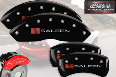 Ford Mustang Base GT 2010-2014 cubiertas de pinza de freno delanteras + traseras MGP negras Saleen Foto 1 de 4