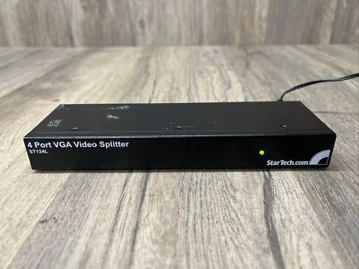 StarTech Star Tech ST124L 4 Port VGA Video Splitter With Power Supply - Image 1 of 4