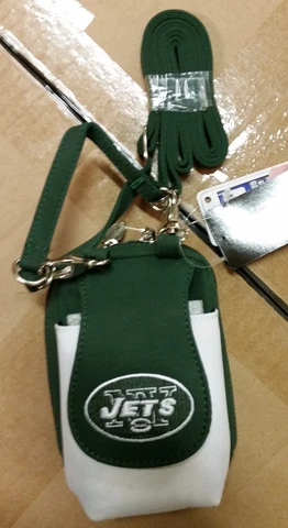 New York Jets Purse Plus Touch Phone  ID Wallet Charm 14 Gift Bag Compact NFL Cover