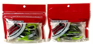 2 Paquetes Panfish Assassin 2" Pro Tiny Blue Thunder Chartreuse Tail 15ct PTS69271 - Imagen 1 de 14