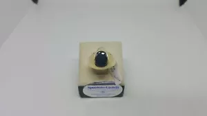 Anillo de Hombre de Oro Amarillo 18KT 750 Con Ónix Negro 5,9 Gramos N. 16 (3832) - Imagen 1 de 11