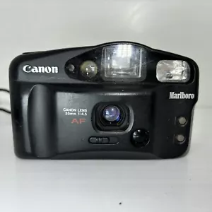 Canon Sure Shot Owl Marlboro - 35mm Point And Shoot Film Camera - Tested & Works - Picture 1 of 11