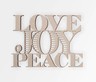 Wooden Sign "Joy with manger scene in the (O)" - Cut Out, Wall Art ...