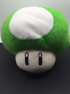 Super Mario Bros Green 1-Up Mushroom Plush Nintendo Vintage - Picture 1 of 4