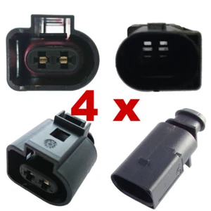 Connettore auto - AMP Tyco VAG 2-pin (4 x SET) 1J0973722, 1J0 973 722 audi skoda - Picture 1 of 4