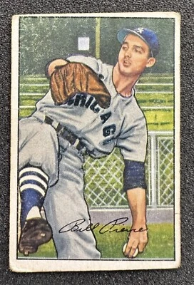 1952 Bowman Baseball Billy Pierce #54 VgEX - Image 1 of 2