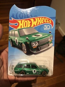 Vagón Datsun Bluebird 510 2018 Hotwheels Legends Tour 71 - verde - nuevo - Imagen 1 de 1