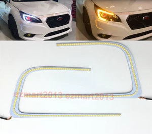 Placa Switchback C-Light DRL para Subaru WRX STI 2015-2021 headlgit LED ojo de ángel - Imagen 1 de 19