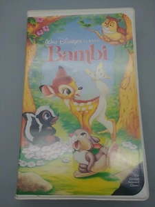 Bambi Walt Disney Black Diamond Classic VHS Red Signature - Picture 1 of 5