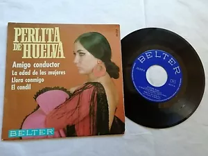 Perlita De Huelva Disco Vinilo Singles 45 R.P.M Amigo Conductor  - Foto 1 di 4