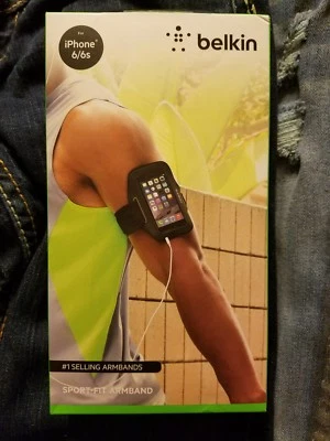 Belkin Sport-Fit Armband for iPhone 6 (Blacktop / Overcast) - Image 1 of 4