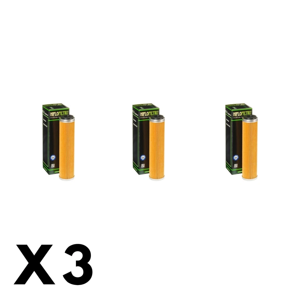 Paquete de 3 filtros de aceite Hiflo para Beta RR350 4T RACING 2019-2022 Foto 1 de 1