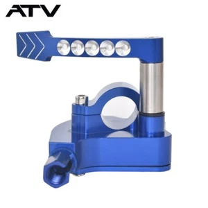 GENRICS Billet Thumb Throttle Assy For Yamaha YFZ450 YFZ450R Raptor YFM 700 Blue - Picture 1 of 8