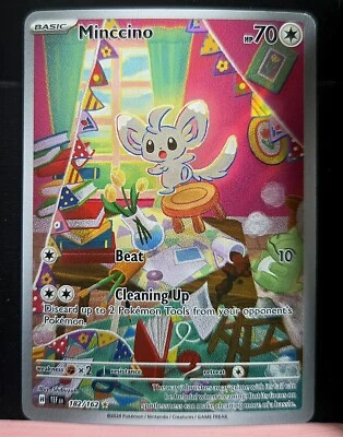 Minccino 182/162 Sv05: Temporal Forces [Illustration Rare] [NM] - Image 1 of 2
