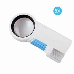  8X Magnifier Compact Led Light Reading Aid Magnifying Glass Flashlight
