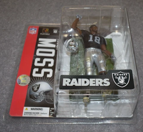OAKLAND RAIDERS RANDY MOSS #18 NFL FOOTBALL SERIES 13 ACTION FIGURE Cover