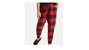 Old Navy Pajama Pants Womens Large Flannel Buffalo Plaid Jogger Loungewear - Picture 1 of 12