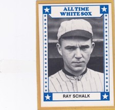 1980 TCMA BASEBALL ALL TIME CHICAGO WHITE SOX RAY SCHALK #9 NM/NM+ *A4360