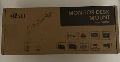Wali GSDM001 Desk Mount for Up to 32" Monitors - Black - Image 1 of 3