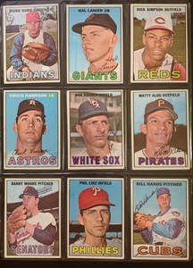 1967 Topps Baseball Cards - Series 1 - Sharp, Clean Cards- Look EX-NM