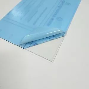 0,5mm PETG PET-G Vivak transparente Kunststoff Folie Platte im DIN A4 + A5 Bogen - Bild 1 von 5