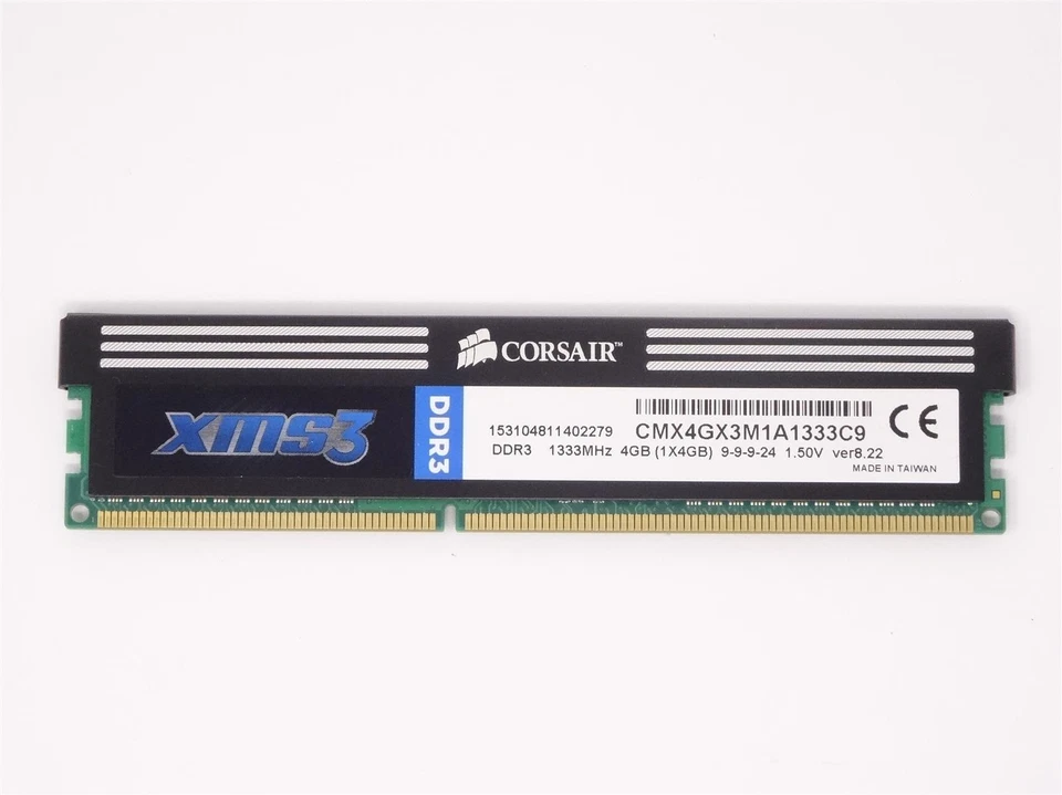 Corsair XMS3 4 GB (1x4GB) CMX4GX3M1A1333C9 DDR3 1333 PC3-10667U RAM (#1192) - Bild 1 von 1