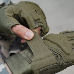 Fingerless Tactical Gloves Motorcycle Driving Gloves Half-Finger Riding Gloves - Picture 1 of 13