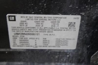 2022 Buick Envision Suspension Control Module Chassis ECM 2893256 - Image 1 of 3