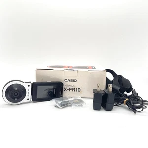 Casio Exilim EX-FR10 White Digital Camera Detachable Lens Boxed Tested Japan - Picture 1 of 10
