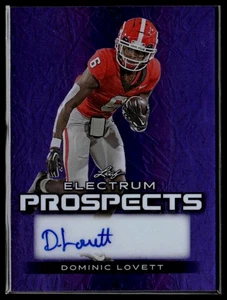 2024 Leaf Electrum Prospects Auto Purple #PA-DL1 Dominic Lovett #7/15 - Bild 1 von 2